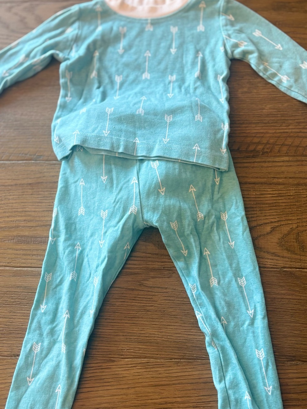 Toddler Arrow Stretch Pajama Set - Aqua